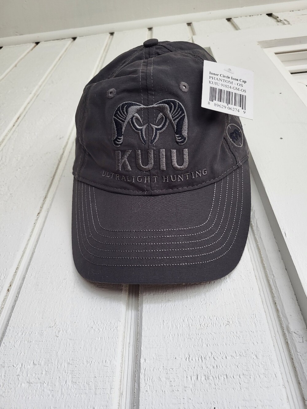KUIU Inner Circle Icon Cap Hat Gunmetal Gray Adjustable Ultralight Hunting NWT